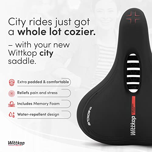 Wittkop Waterproof 5-Zone Bike Saddle for Men & Women