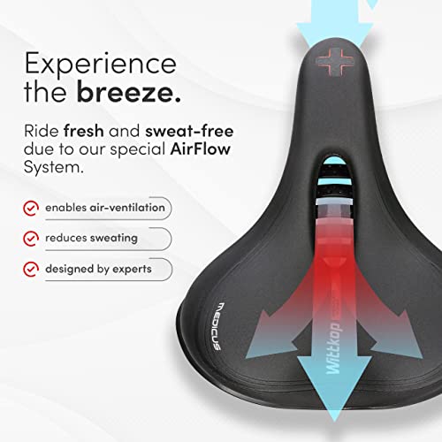 Wittkop Waterproof 5-Zone Bike Saddle for Men & Women