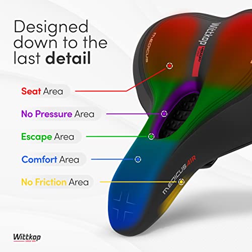 Wittkop Waterproof 5-Zone Bike Saddle for Men & Women