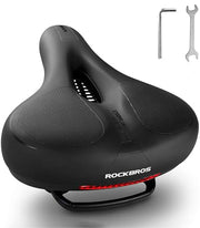 ROCKBROS Soft Wide Bike Saddle for Peloton & Road Bikes