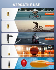 ETENWOLF S0 Mini Bike Pump with Gauge & Fast Inflation