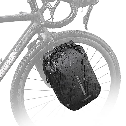 Rhinowalk Bike Front Fork Bag Waterproof Bike Pannier Bag Saddle Bag Shoulder Bag 6L for E-Scooter Mountain Bike Accessories
