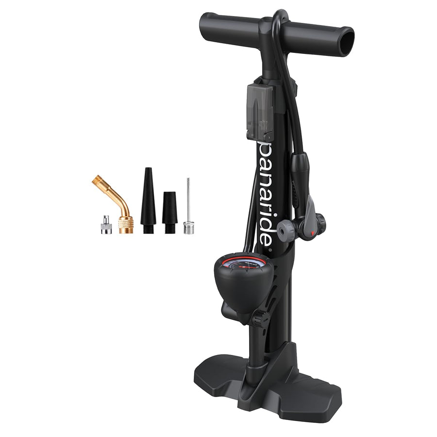 Floor Bike Pump with Presta & Schrader Valve Compatibility