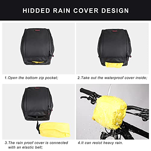 Rhinowalk Bike Handlebar Bag Bike Front Bag Road Bike Bag Bike Frame Bag Bike Basket Bag Bicycle Bag Professional Cycling Accessories