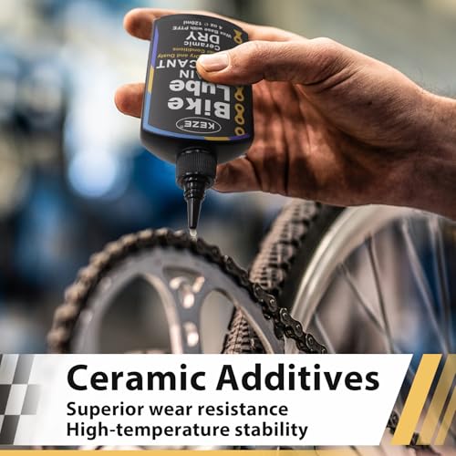 Keze Ceramic Dry Bike Chain Lube with PTFE, 120ml