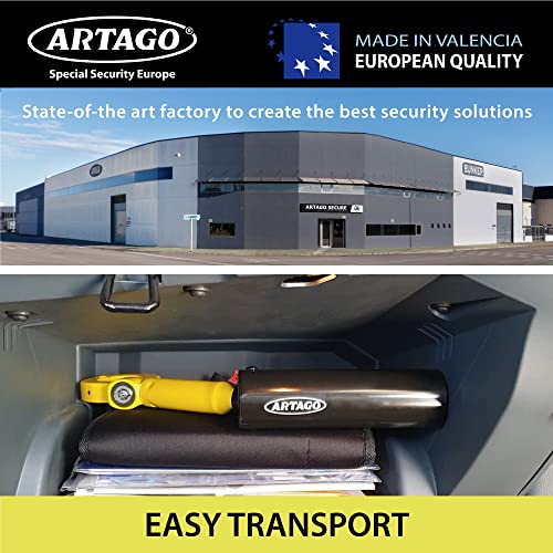 Artago 862A/B Car Handbrake Lock, More Adaptable Thread Adjustment, High Security with Anti-Drill Ball, Compact, Car Anti Theft Brake Gear Shift Knobs Handbrake Lock for Vehicle Van Camper