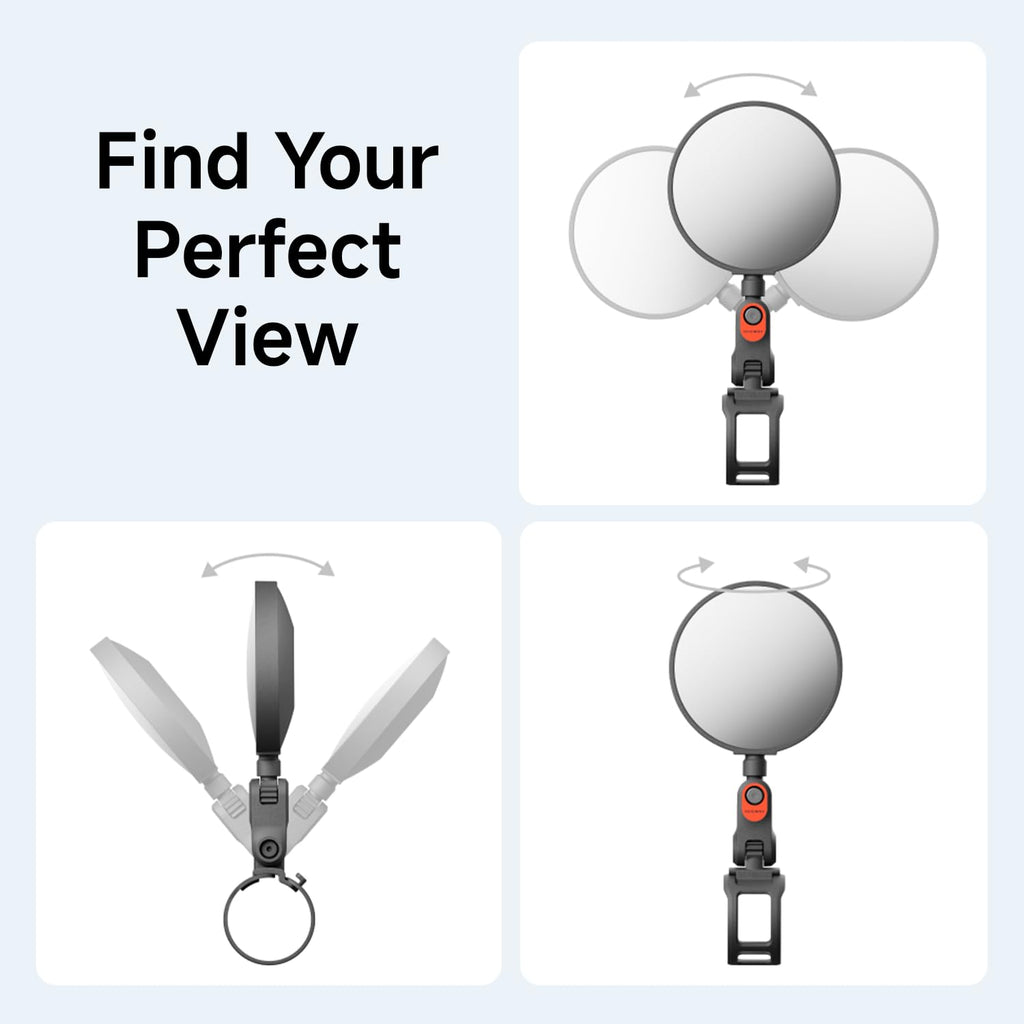 Segway Adjustable Rear-View Mirrors for Electric Scooters, 2-Pack