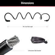Master Lock Combination Cable Bike Lock in Black