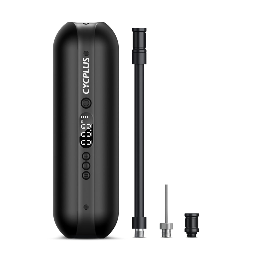 CYCPLUS Portable Electric Tire Inflator Bike Pump,150PSI Auto Shut Off, Black