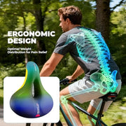 ROCKBROS Soft Wide Bike Saddle for Peloton & Road Bikes