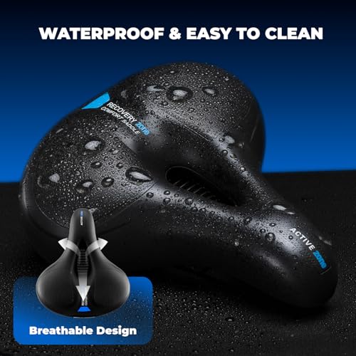 ROCKBROS Soft Wide Bike Saddle for Peloton & Road Bikes