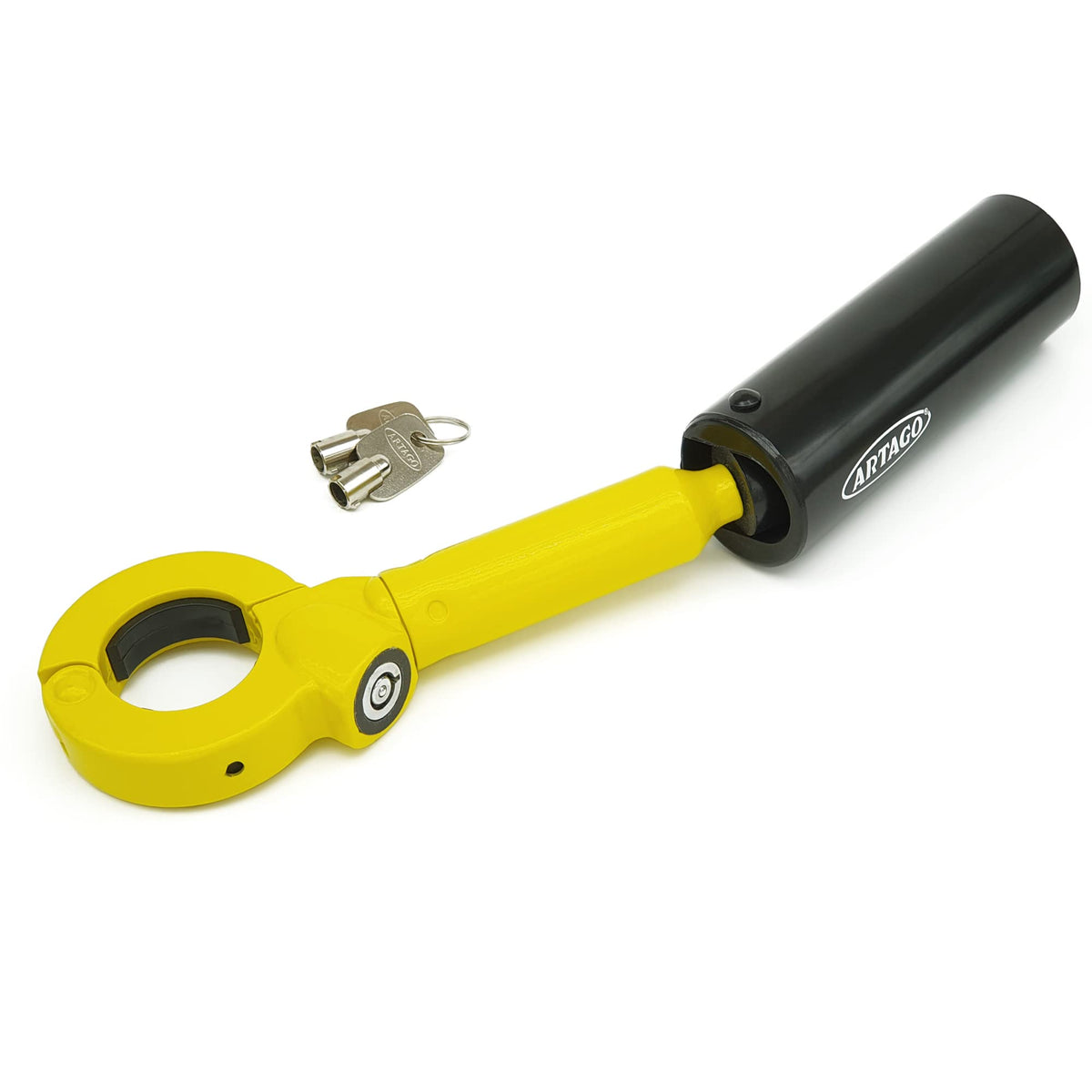 Artago 862A/B Car Handbrake Lock, More Adaptable Thread Adjustment, High Security with Anti-Drill Ball, Compact, Car Anti Theft Brake Gear Shift Knobs Handbrake Lock for Vehicle Van Camper