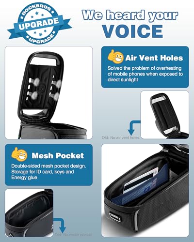 ROCKBROS Waterproof Bike Frame Phone Storage Bag