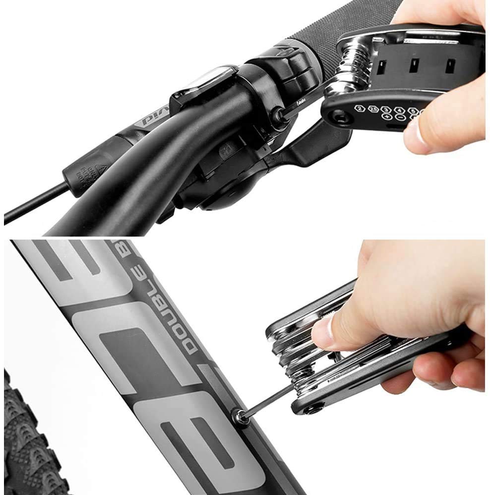 WOTOW 16-in-1 Bike Repair Tool Kit with Tire Levers and Hex Wrenches