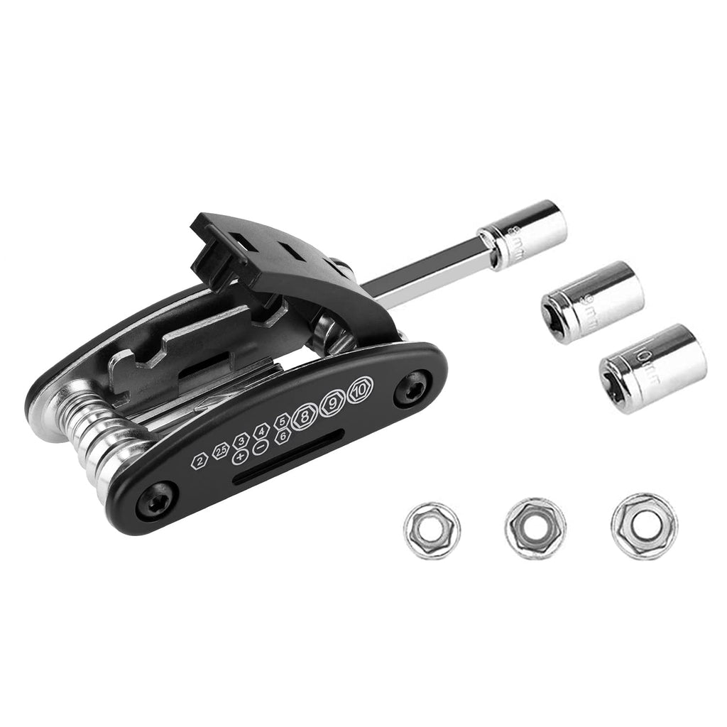 WOTOW Bike Tool Kit, Portable Repair Mountain Bicycle Multitool, 16 in 1