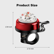 2-Pack Aluminum Alloy Compass Bike Bells for 22.2mm Handlebars