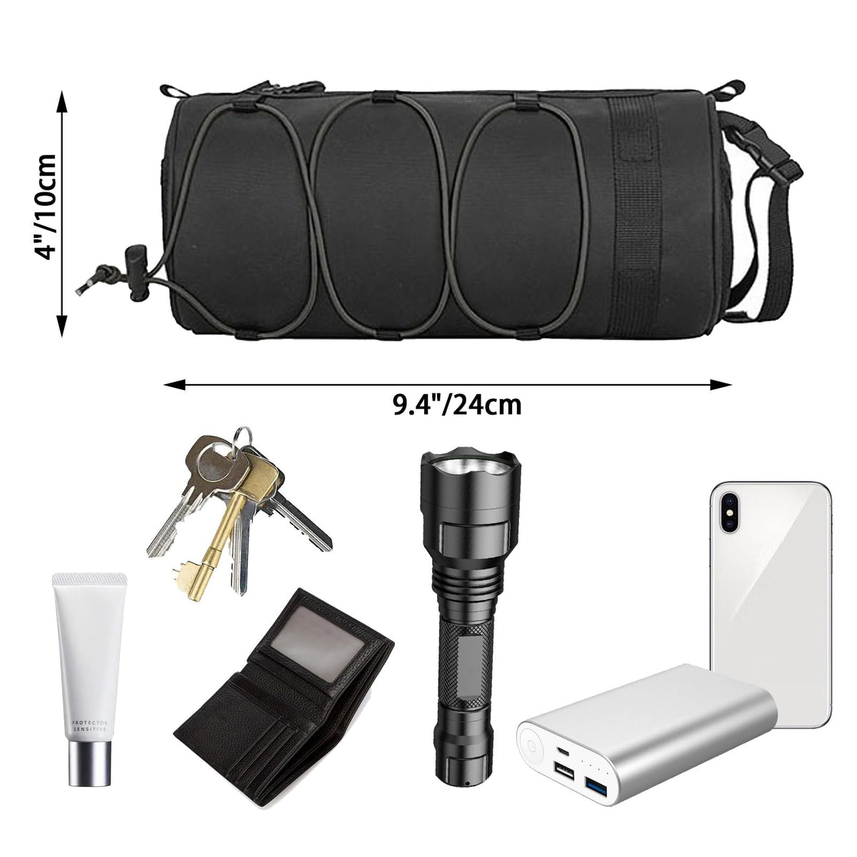 2.5L Bike Handlebar & Front Frame Storage Bag