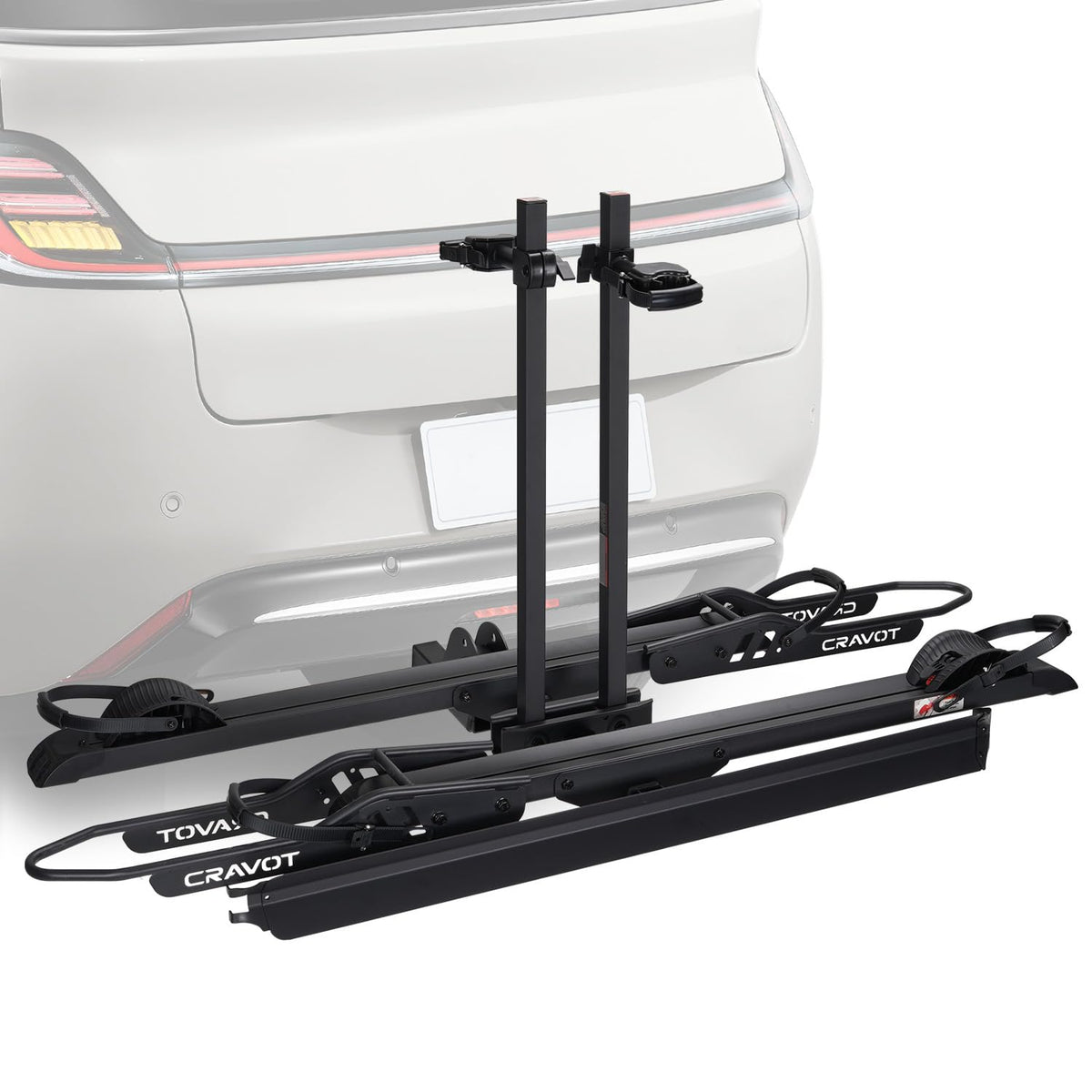 Heavy-Duty Foldable E-Bike Hitch Rack for 2-Inch Receivers