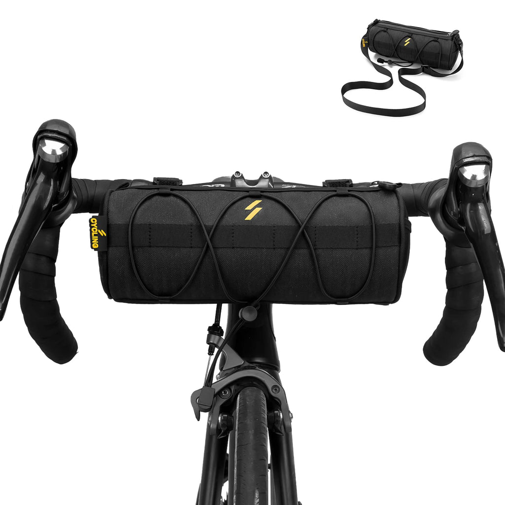 ROCKBROS Bike Handlebar Bag 2L Lightweight 4 Mounting Ways on Frame/Seat