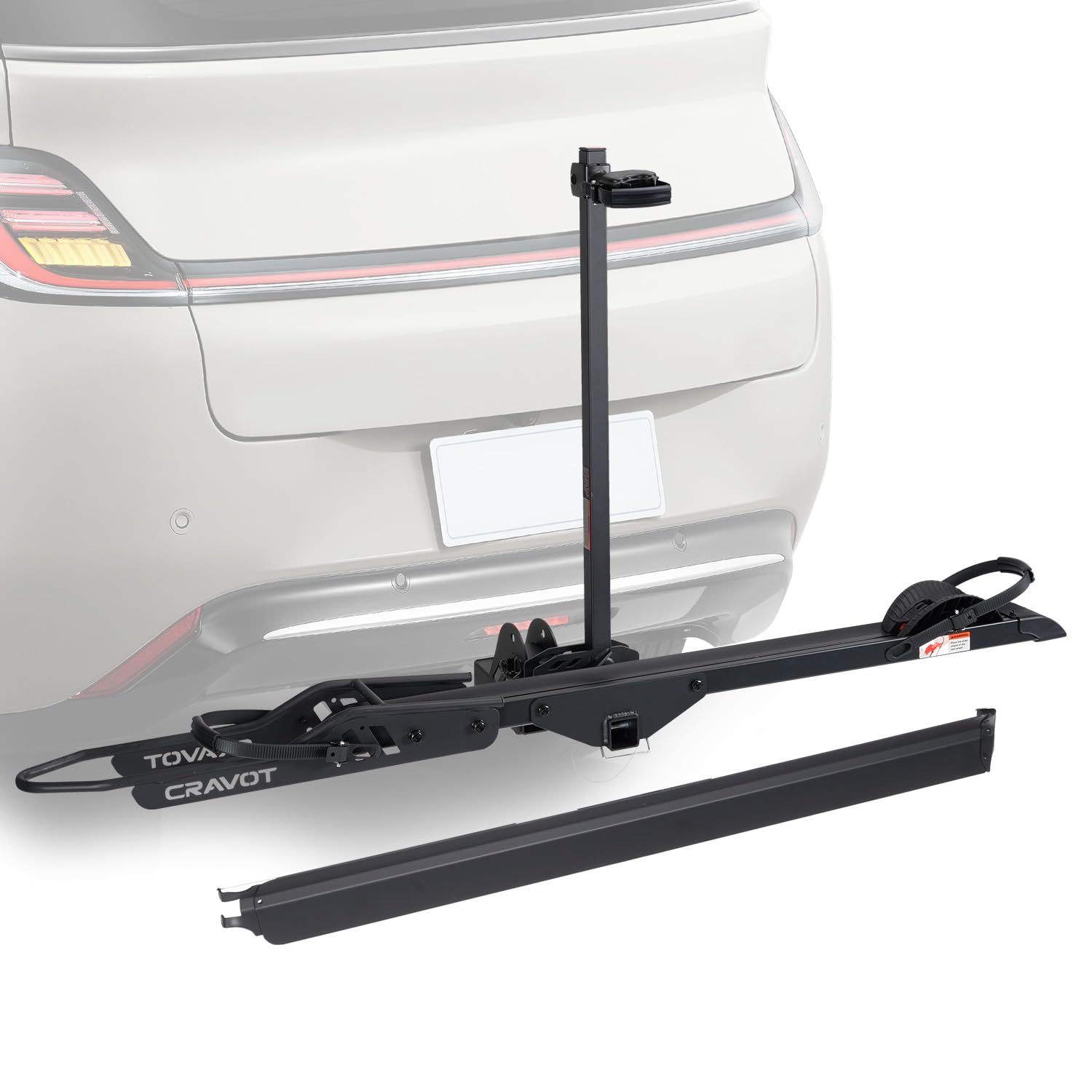 Heavy-Duty Foldable E-Bike Hitch Rack for 2-Inch Receivers