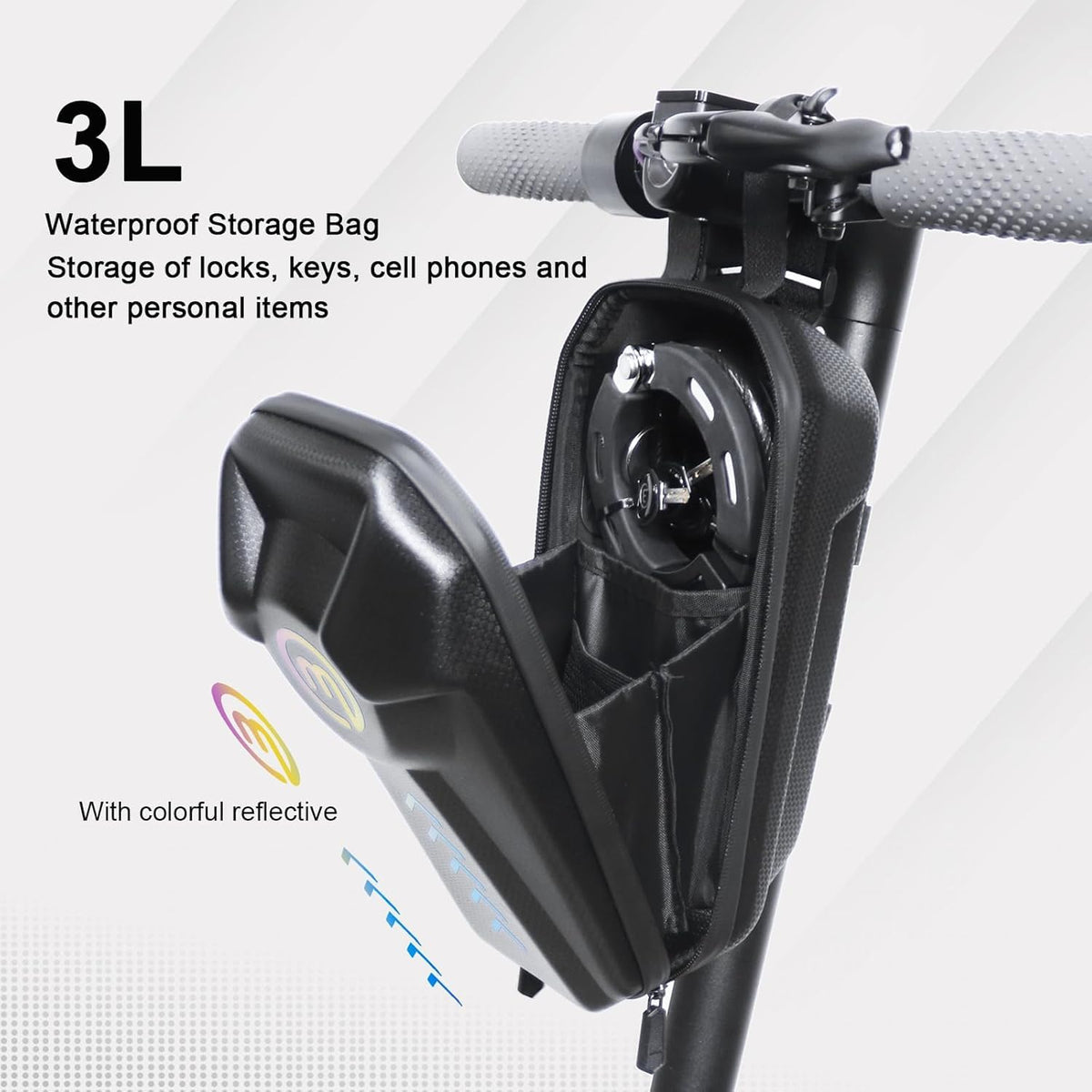 Heavy-Duty 8mm Chain Lock for E-Bikes & Electric Scooters