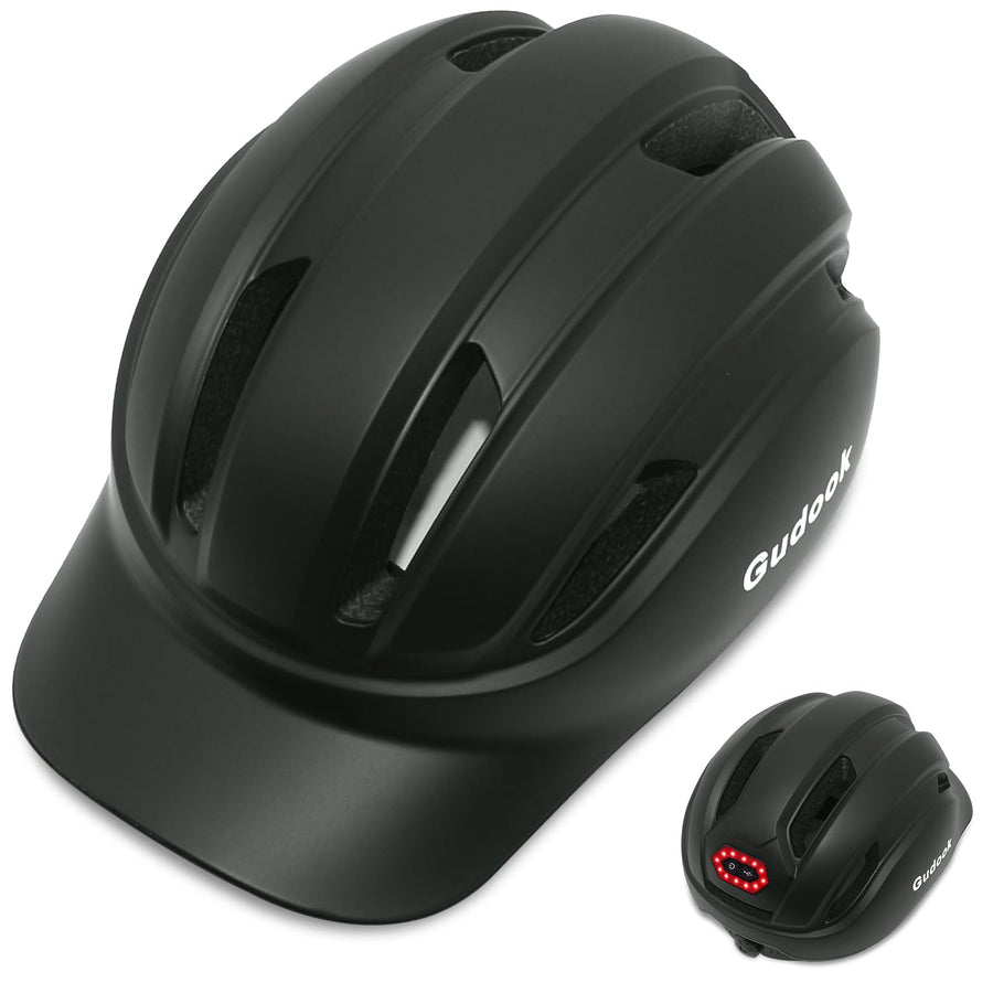 Urban Commuter Bike Helmet with LED Rear Light