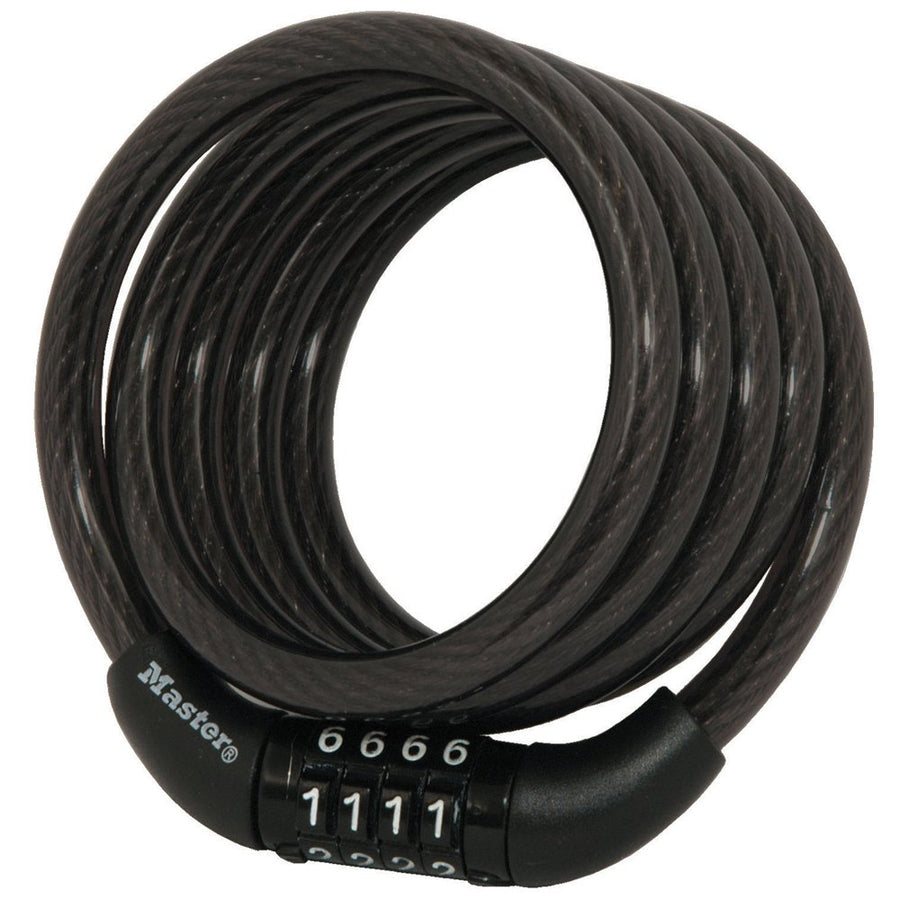 Master Lock Combination Cable Bike Lock in Black