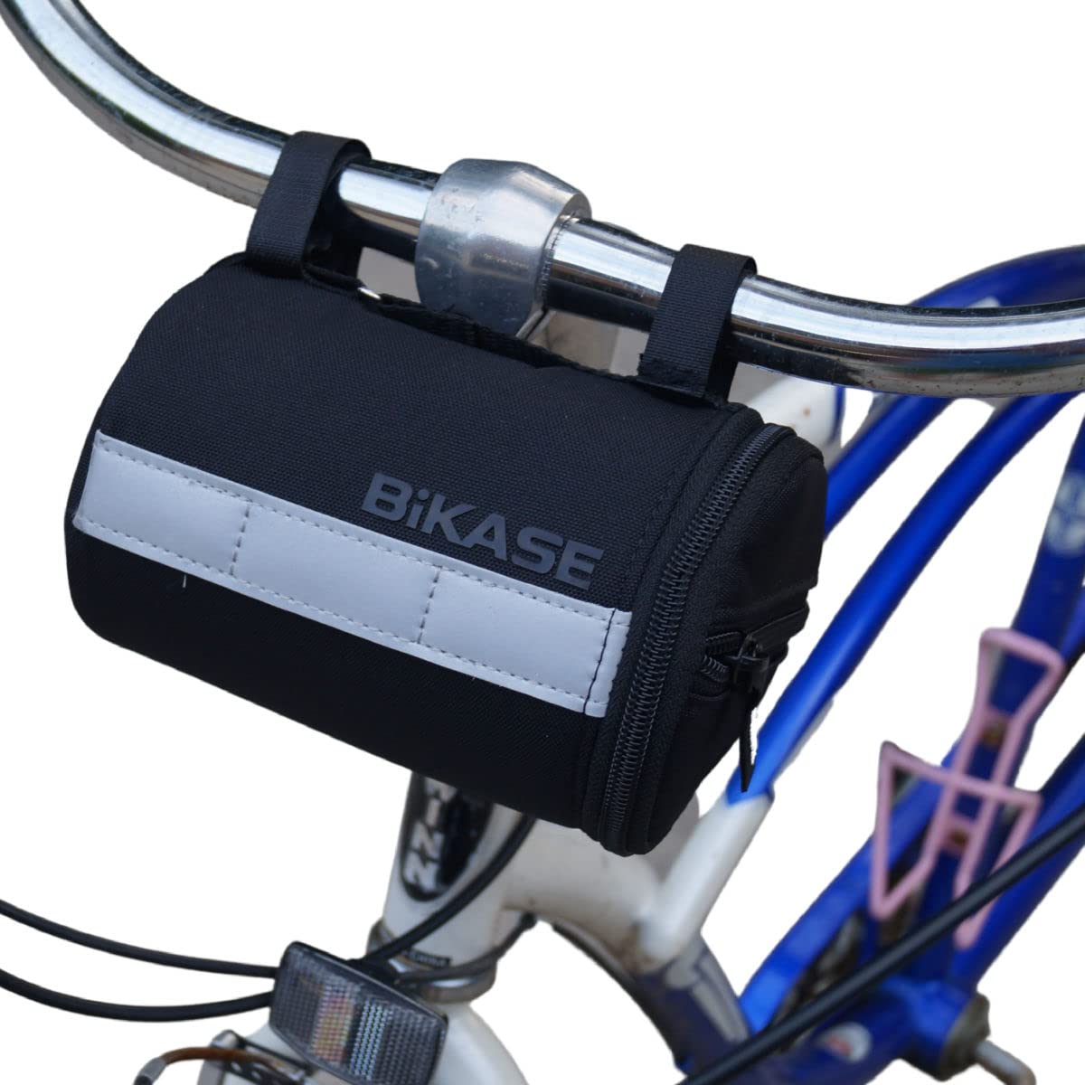 Bicycle Essentials - Includes Adjustable Bottle Holder, Universal Phone Holder Bag, Handle bar Bag and Bike Mirror - All Included.