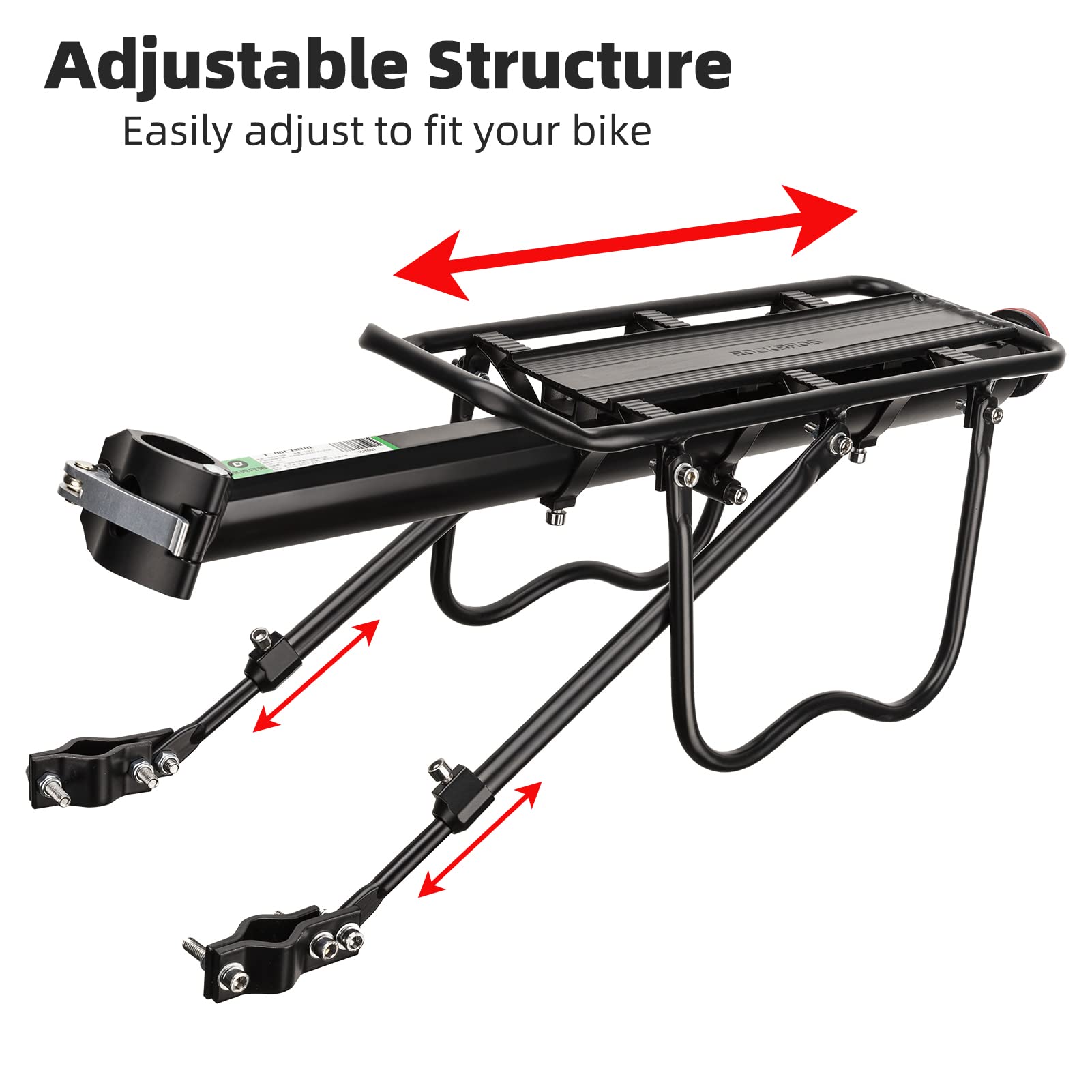 ROCKBROS Rear Bike Rack Quick Release Bike Cargo Rack for Luggage Commuting