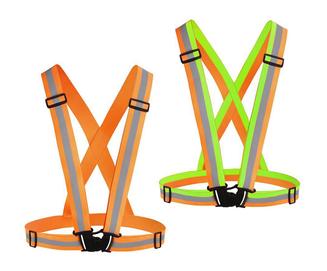 Chiwo Reflective Vest Running Gear 2Pack, High Visibility Safety Vest