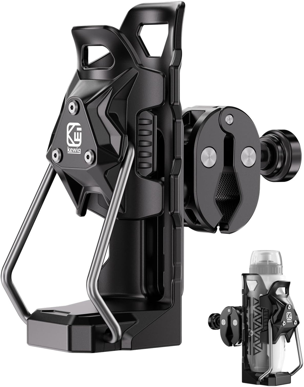 Kewig Anti-Theft Motorcycle Cup Holder, Adaptive Adjustbale Size Cup Holder