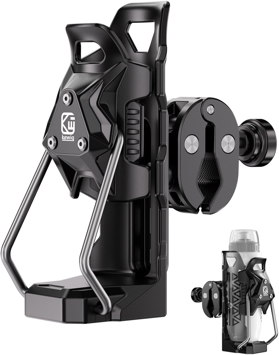 Kewig Anti-Theft Motorcycle Cup Holder, Adaptive Adjustbale Size Cup Holder