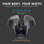 BiSaddle EXT Sprint Adjustable Split Road Bike Saddle