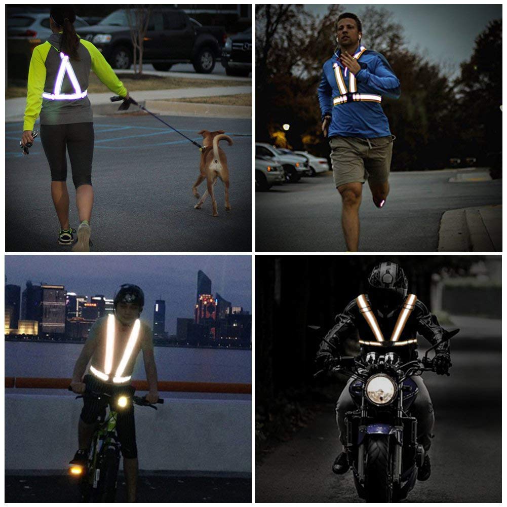 SAWNZC Reflective Vest Running Gear, 2-10Pack High Visible Safety VES