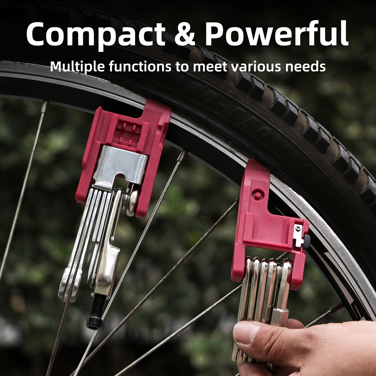 BONNEAIDE 21 Bike Repair Multitool Kit with Carry Case, Portable Cycling Tool Kits (21 in 1), Bicycle Tools Kit Set with Allen Wrench, Chain Tool, Bicycle Spoke Wrench