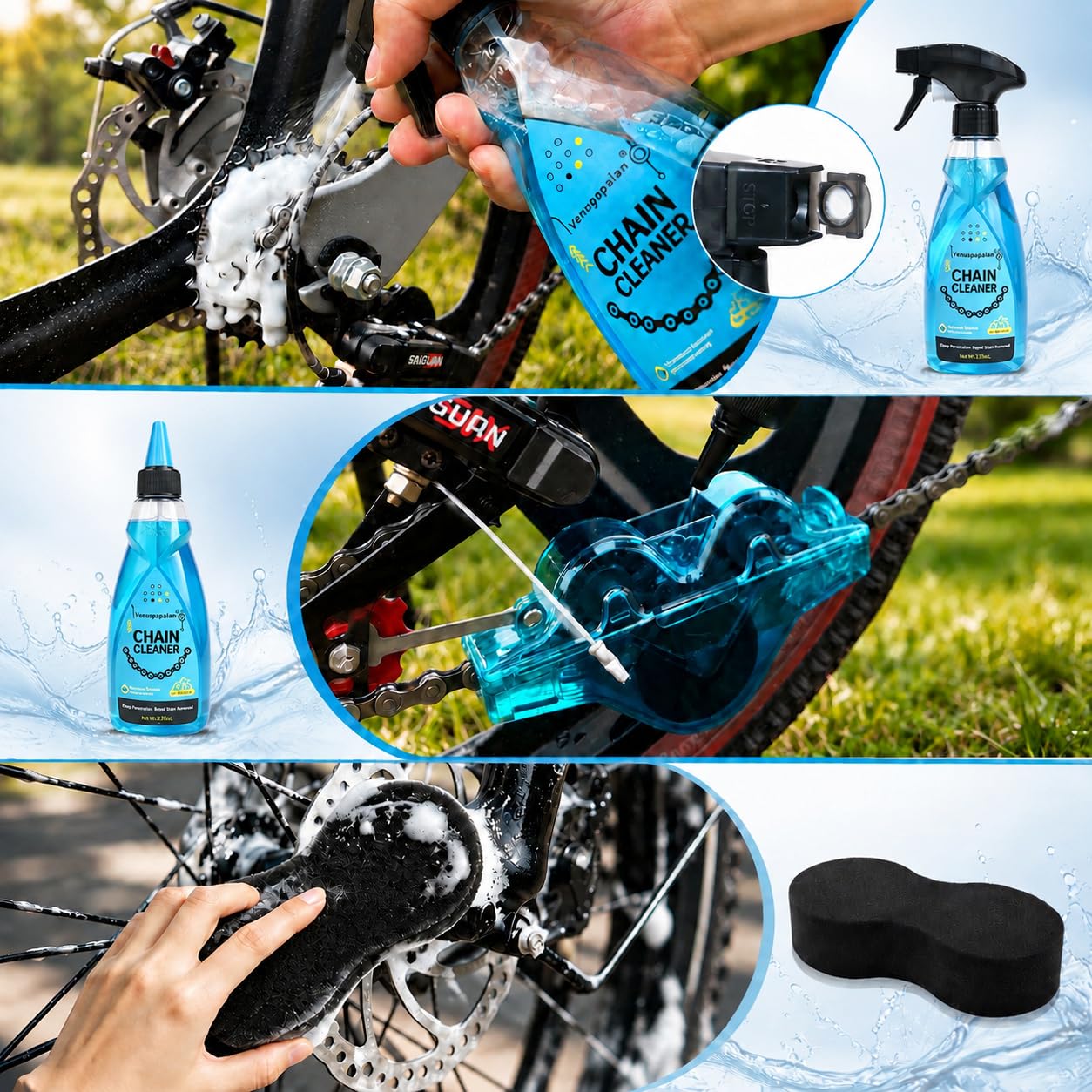 Venugopalan Complete Bike Chain Cleaning & Lubrication Kit