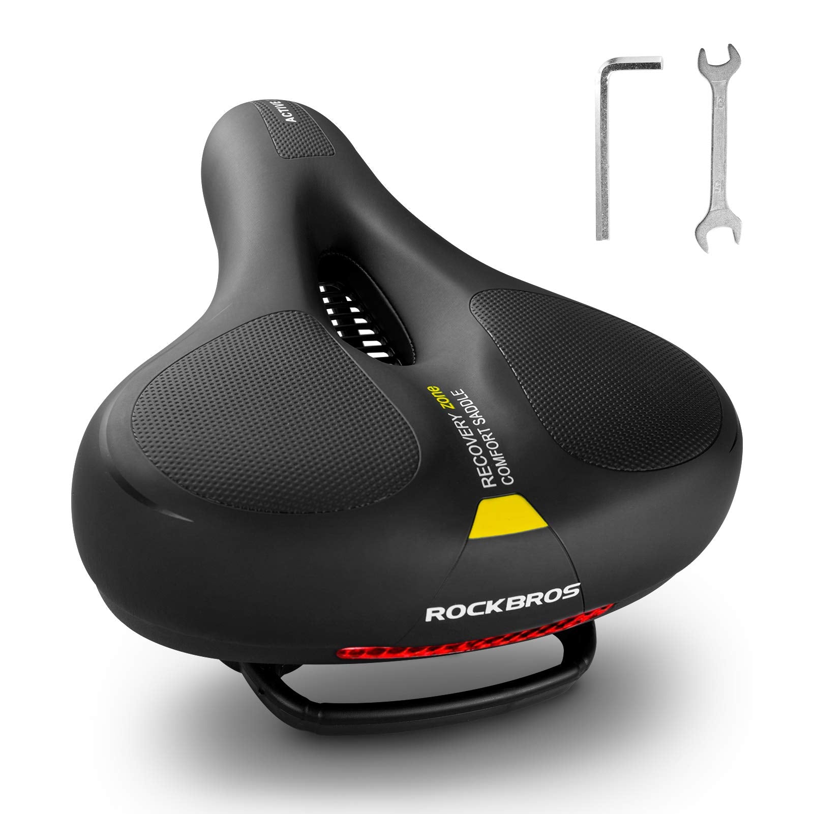 ROCKBROS Soft Wide Bike Saddle for Peloton & Road Bikes