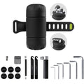 BONE Bike Portable Tool Kit, 14-in-1 Bicycle Repair Capsule, Scratch-Free & Waterproof Silicone Bag for Emergency Maintenance, Cycling accessory with Tire Pump & Wrench for Camping & Travel