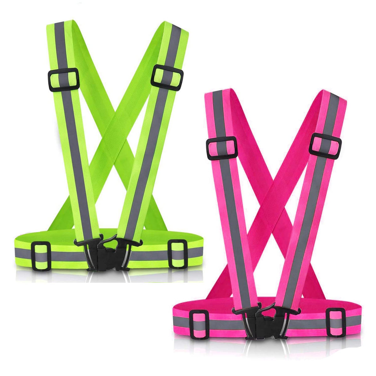 SAWNZC Reflective Vest Running Gear, 2-10Pack High Visible Safety VES