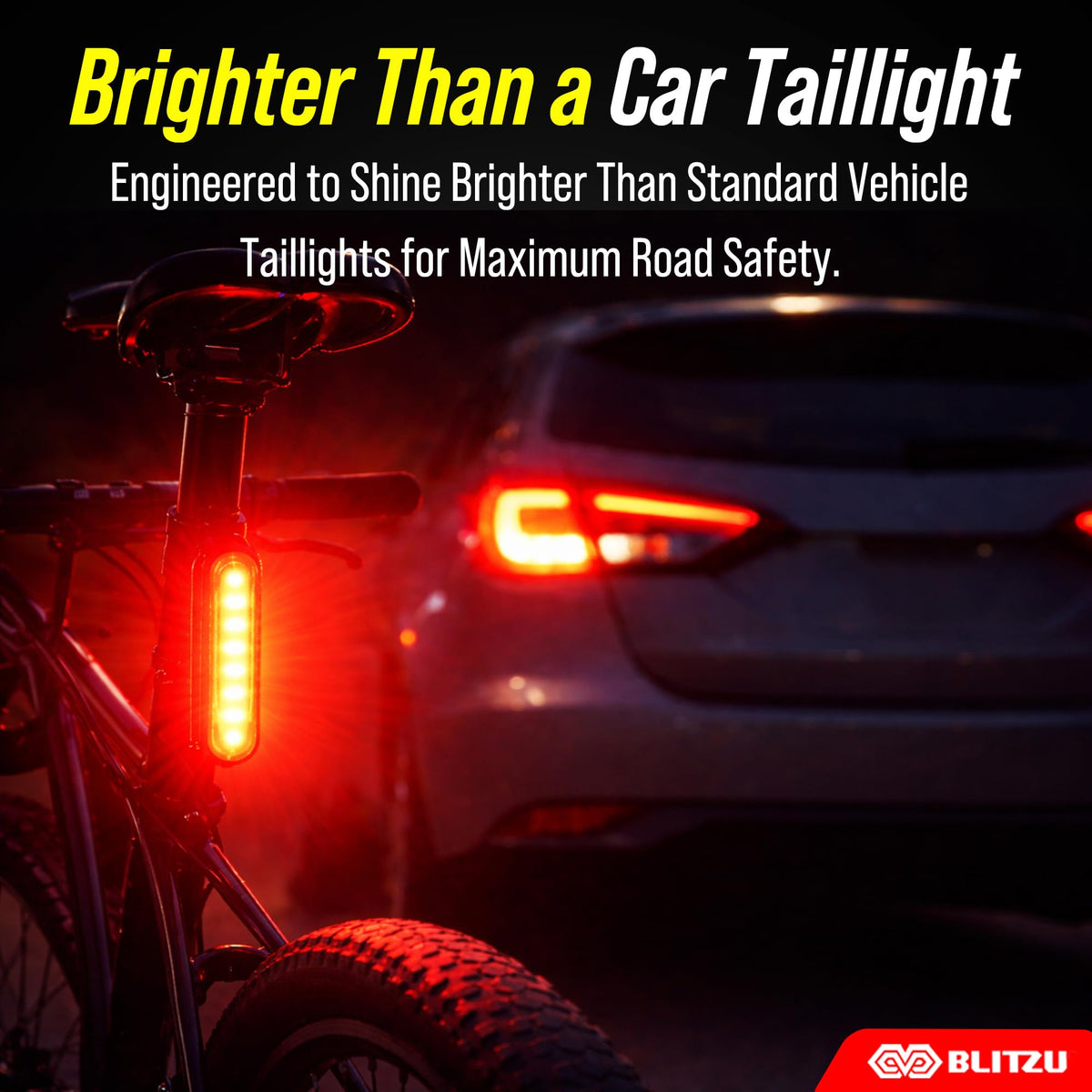 USB Rechargeable Bike Lights Set with Bell, LED Bicycle Front Rear Light
