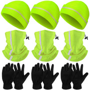 Eurzom 9-Piece High-Visibility Reflective Beanie Set