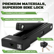 RACEDUEL Heavy-Duty Folding E-Bike Lock, Sold Secure Gold