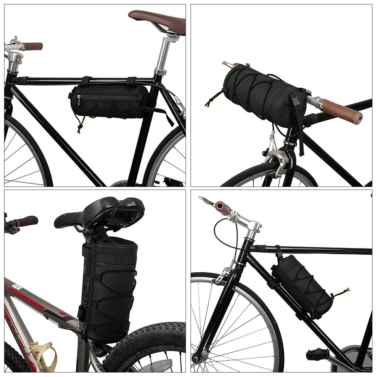 2.5L Bike Handlebar Bag, Bicycle Accessories, Bike Frame Front Pouch