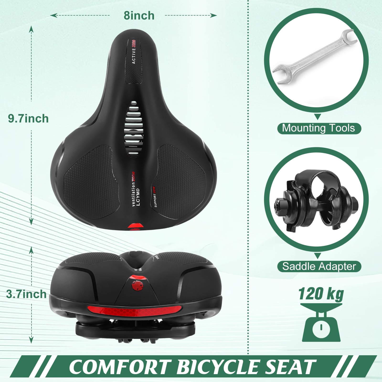 Comfortable Replacement Bike Saddle for Men & Women