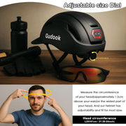 Urban Commuter Bike Helmet with LED Rear Light