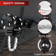 Heavy-Duty 8mm Chain Lock for E-Bikes & Electric Scooters