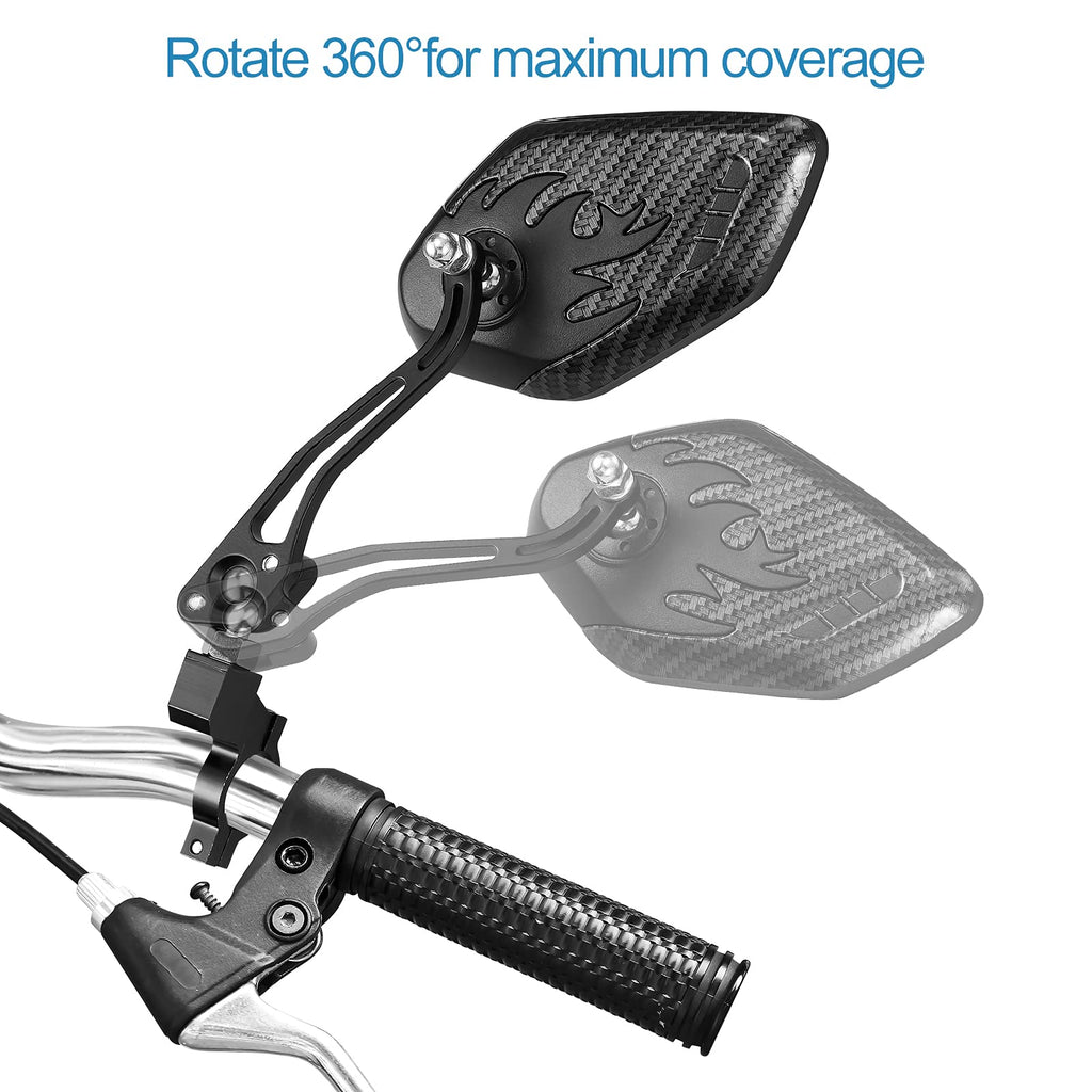 4-Piece Bike Accessory Set with Mirror, Phone Mount & Bell