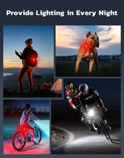 Zewdov Rechargeable Front & Rear Bike Light Set