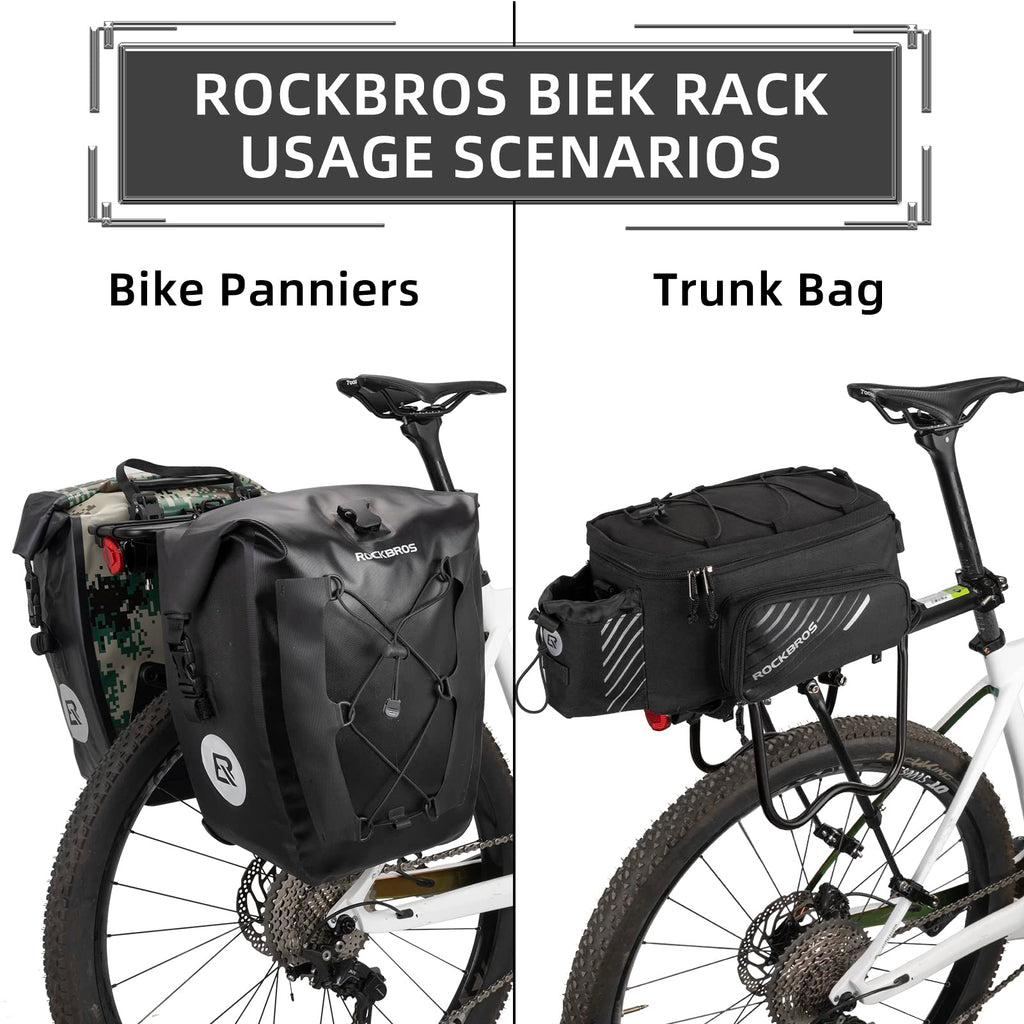 ROCKBROS Quick-Release Rear Bike Cargo Rack for Commuting