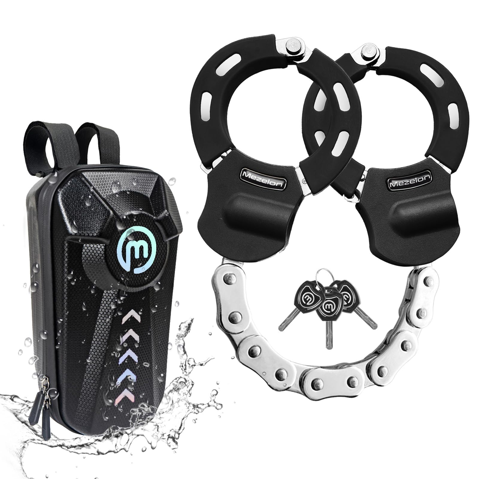 Heavy-Duty 8mm Chain Lock for E-Bikes & Electric Scooters
